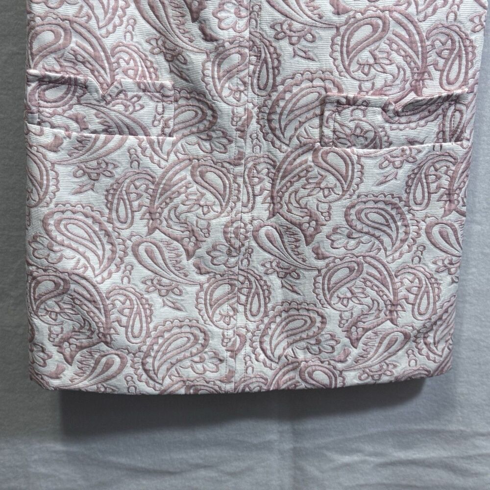 Victoria Beckham x Target Blush Paisley Jacquard Sleeveless Shift Mini Dress XS - Picture 7 of 15